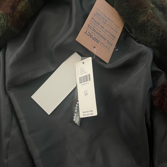 Santuary Camo faux fur coat $250 - Picture 7 of 9